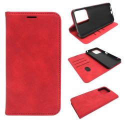 Etui Smart Retro Lite na telefon Xiaomi Redmi 13C 4G 23108RN04Y / 13C 5G 23124RN87G / POCO C65 2310FPCA4G czerwone