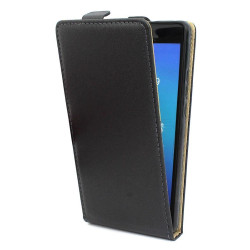 Etui pionowe z klapką SLIM FLEX na telefon Huawei Honor 7 czarne