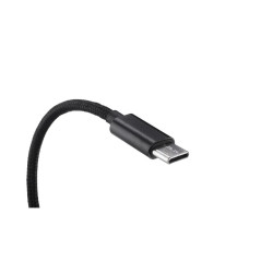 Adapter USB-C na USB-A OTG Host 13cm | Przejściówka nylon czarna