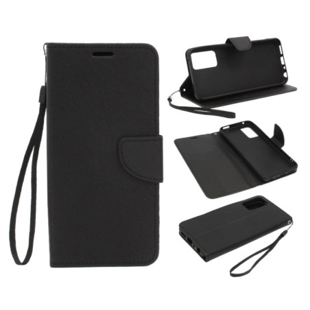 Etui Fancy Diary na telefon TCL 405 T506D / 408 T507D / 406 T506K czarne