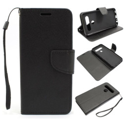 Etui Fancy Diary na telefon LG K61 Q630 czarne