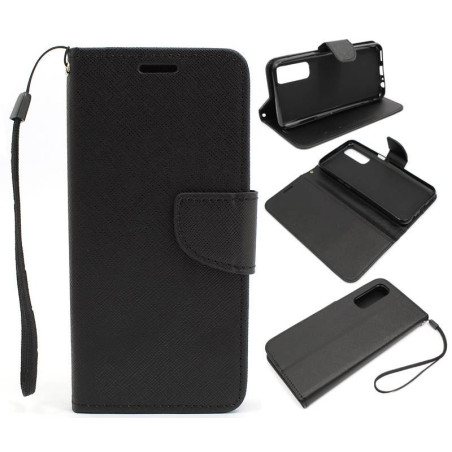 Etui Fancy Diary na telefon Realme 7 RMX2155 czarne