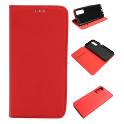Etui Smart Magnet na telefon Realme 7 RMX2155 czerwone