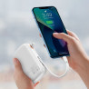 POWERBANK Baseus 20000mAh POWER BANK 20W z LED LCD i QC Quick Charge / PD Power Delivery / SCP kabel Lightning biały