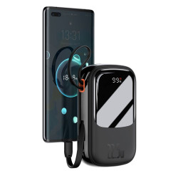 POWERBANK Baseus 20000mAh POWER BANK 22,5W z LED LCD i QC Quick Charge / PD Power Delivery / SCP kabel USB-C czarny