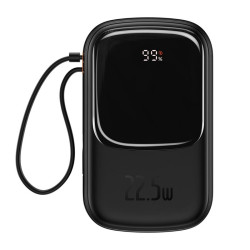 POWERBANK Baseus 20000mAh POWER BANK 22,5W z LED LCD i QC Quick Charge / PD Power Delivery / SCP kabel USB-C czarny