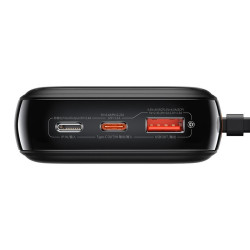 POWERBANK Baseus 20000mAh POWER BANK 22,5W z LED LCD i QC Quick Charge / PD Power Delivery / SCP kabel USB-C czarny