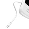 POWERBANK Baseus 20000mAh POWER BANK 22,5W z LED LCD i QC Quick Charge / PD Power Delivery / SCP kabel USB-C biały