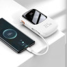 POWERBANK Baseus 20000mAh POWER BANK 22,5W z LED LCD i QC Quick Charge / PD Power Delivery / SCP kabel USB-C biały