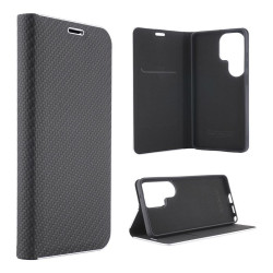Etui Flip Vennus na telefon Samsung Galaxy S26 Ultra 5G S948 czarne CARBON