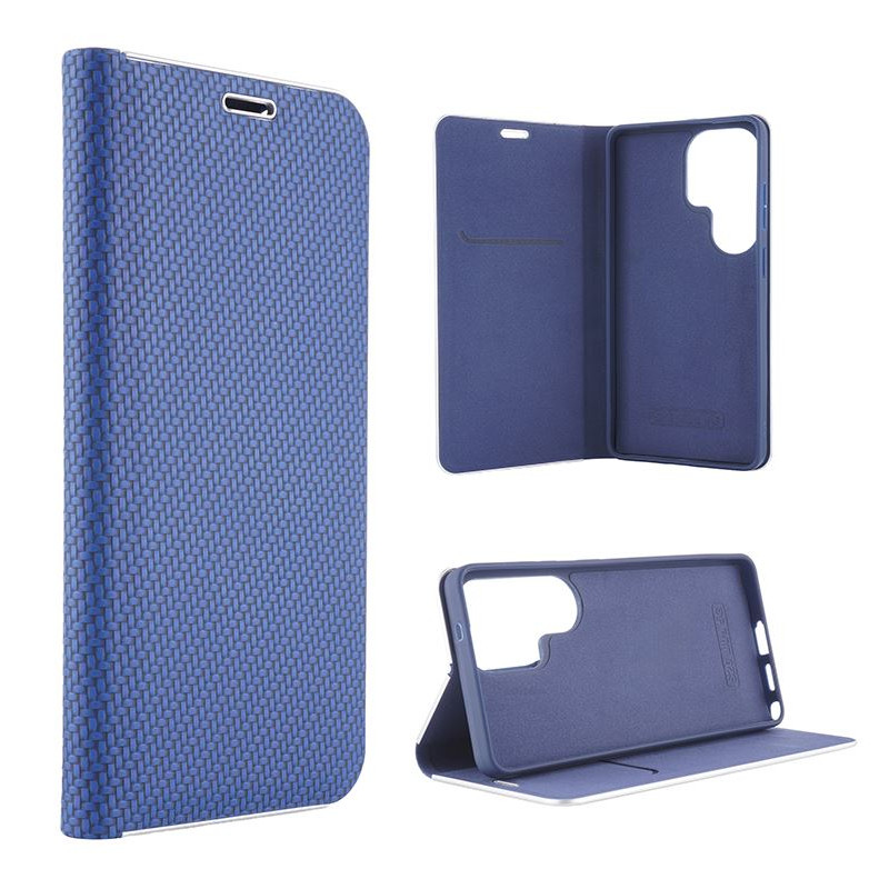 Etui Flip Vennus na telefon Samsung Galaxy S26 Ultra 5G S948 granatowe CARBON