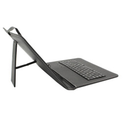 Etui z klawiaturą micro przewodową na tablet 9,7" - 11" cali uniwersalne / T-Mobile T Tablet 5G TCL TAB NXTPAPER iPad Lenovo