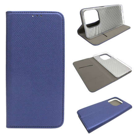 Etui Smart Magnet na telefon OPPO A40 4G CPH2669 / A60 5G CPH2683 / A3 4G CPH2669 / A40m 4G CPH2669 granatowe