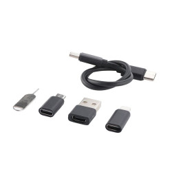 Zestaw do ładowania 5w1 USB-C z adapterami - kompaktowy