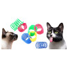 Sprężynka kolorowa zabawka dla kota 4 szt