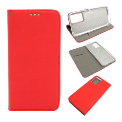 Etui Smart Magnet na telefon Realme 9i 5G / OPPO A96 A76 A36 4G czerwone