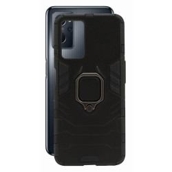 ETUI PANCERNE RING ARMOR na telefon Realme 9i 5G / OPPO A96 A76 A36 4G czarne