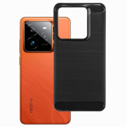 Etui Bumper Carbon LUX na telefon Realme GT 7 Pro 5G RMX5011 / GT 7T 5G RMX5085 / GT 7 RMX5061 czarne