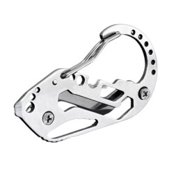 Uchwyt / karabińczyk wielofunkcyjny multitool na klucze brelok stal nierdzewna