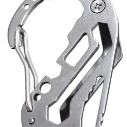 Uchwyt / karabińczyk wielofunkcyjny multitool na klucze brelok stal nierdzewna