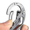 Uchwyt / karabińczyk wielofunkcyjny multitool na klucze brelok stal nierdzewna