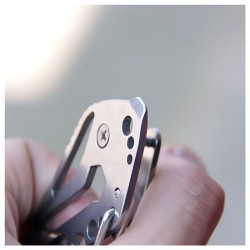 Uchwyt / karabińczyk wielofunkcyjny multitool na klucze brelok stal nierdzewna