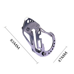 Uchwyt / karabińczyk wielofunkcyjny multitool na klucze brelok stal nierdzewna