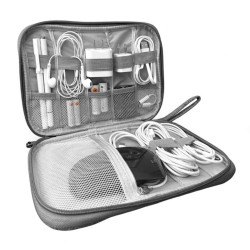 Organizer na kable saszetka podróżna etui torba do akcesoriów elektronicznych 24x17cm