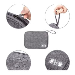 Organizer na kable saszetka podróżna etui torba do akcesoriów elektronicznych 24x17cm
