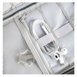 Organizer na kable saszetka podróżna etui torba do akcesoriów elektronicznych 24x17cm