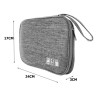 Organizer na kable saszetka podróżna etui torba do akcesoriów elektronicznych 24x17cm