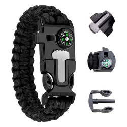 Bransoletka survival 5w1 - opaska survivalowa