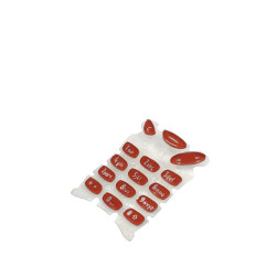 Klawiatura do telefonu Nokia 3210 kryształowa czerwona