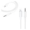 Kabel cyfrowy audio jack 3,5mm - Lightning Apple iPhone iPad przewód 1m BL21 biały