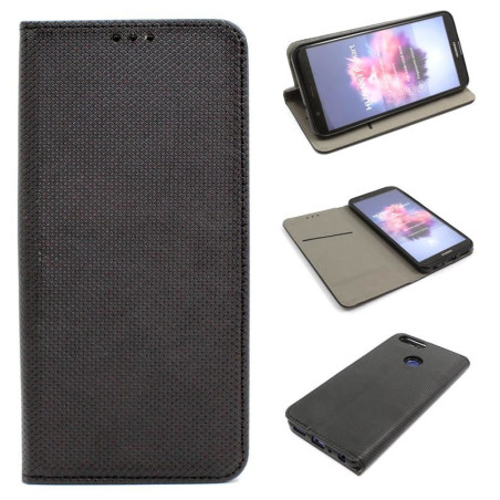 Etui Smart Magnet na telefon Huawei P SMART FIG-LX1 czarny