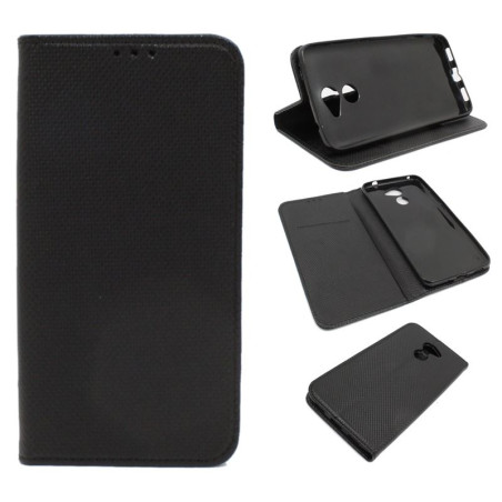 Etui Smart Magnet na telefon Huawei Y7 / Y7 PRIME czarne