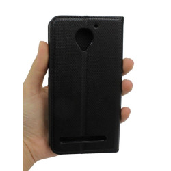 Etui Smart Magnet na telefon Lenovo Vibe C2 czarny
