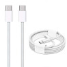 Kabel PD Power Delivery USB-C - USB-C 60W 3A 1m przewód wspierający szybkie ładowanie biały