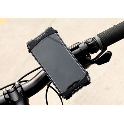 Uchwyt na telefon do roweru / motocykla / skutera / hulajnogi VENNUS VBH02 do kierownicy 4 - 6.7" cali czarny