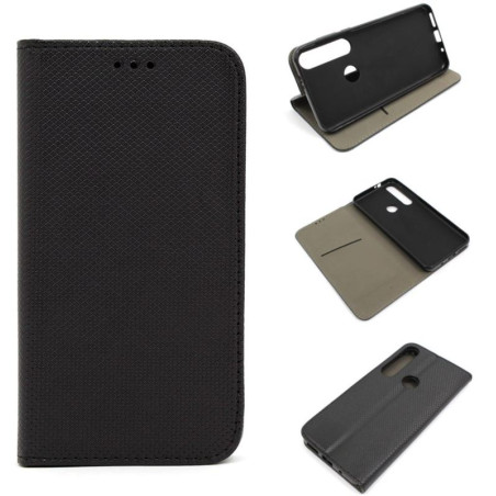 Etui Smart Magnet na telefon motorola moto g8+ XT2019 czarne