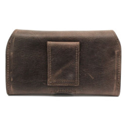 Etui Kabura skórzana CRAZY 3D na telefon LG G8x V50s Samsung Galaxy Z Fold 7 / 6 / 5 / 4 / 3 / 2 ciemno brązowe