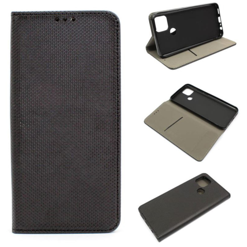 Etui Smart Magnet na telefon OPPO A15 A15s A35 / Realme C12 czarne