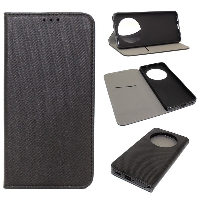 Etui Smart Magnet na telefon OPPO Reno 12F 5G / 12FS 5G CPH2637 czarne