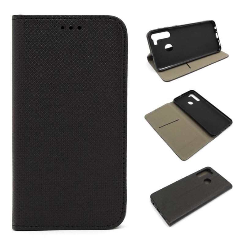 Etui Smart Magnet na telefon Samsung Galaxy A21 A215 czarne