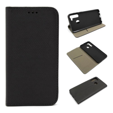 Etui Smart Magnet na telefon Samsung Galaxy A21 A215 czarne