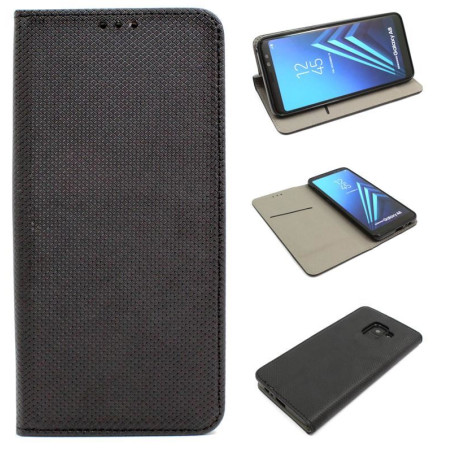 Etui Smart Magnet na telefon Samsung Galaxy A5 2018 A530 / A8 2018 czarne