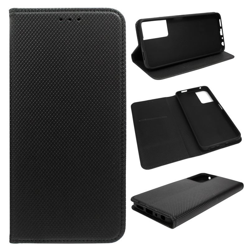 Etui Smart Magnet na telefon TCL 40SE T610K2 6156 6156A 6156A1 czarne
