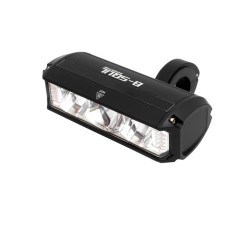 Lampka rowerowa LED na przód uniwersalny zacisk na kierownicę USB mocna czarna