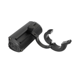 Lampka rowerowa LED na przód uniwersalny zacisk na kierownicę USB mocna czarna