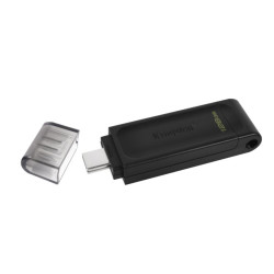 Pendrive Kingston DataTraveler 70 128GB USB-C czarny | Szybki transfer danych | pendrajw pamięć przenośna